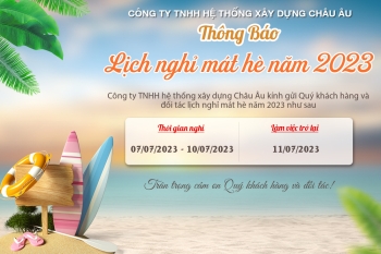 THÔNG BÁO LỊCH NGHỈ MÁT NĂM 2023