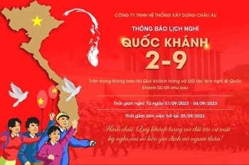THÔNG BÁO LỊCH NGHỈ LỄ QUỐC KHÁNH 02-09-2023